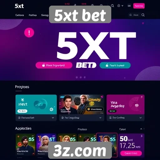 Interface e usabilidade do site 5xt bet